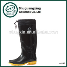 knee high men rain boots plastic garden shoes